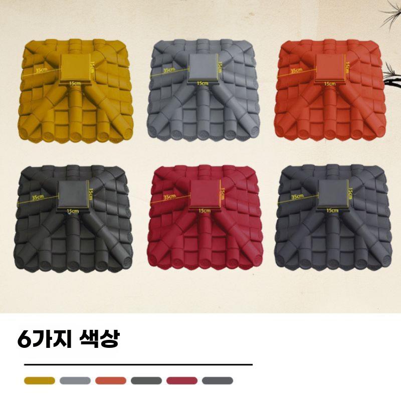 기둥머리 지붕 처마 기둥 덮개 기와 벽 캐노피 한옥 기왓장 블랙 지름 60cm - 상세 이미지 5
