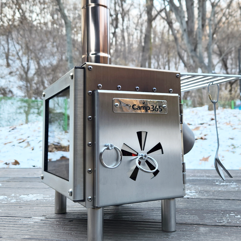 캠프365 화목난로 휴대용 화로대 불멍 감성 장작 스토브 우드스토브 시그니쳐 포켓 벽난로