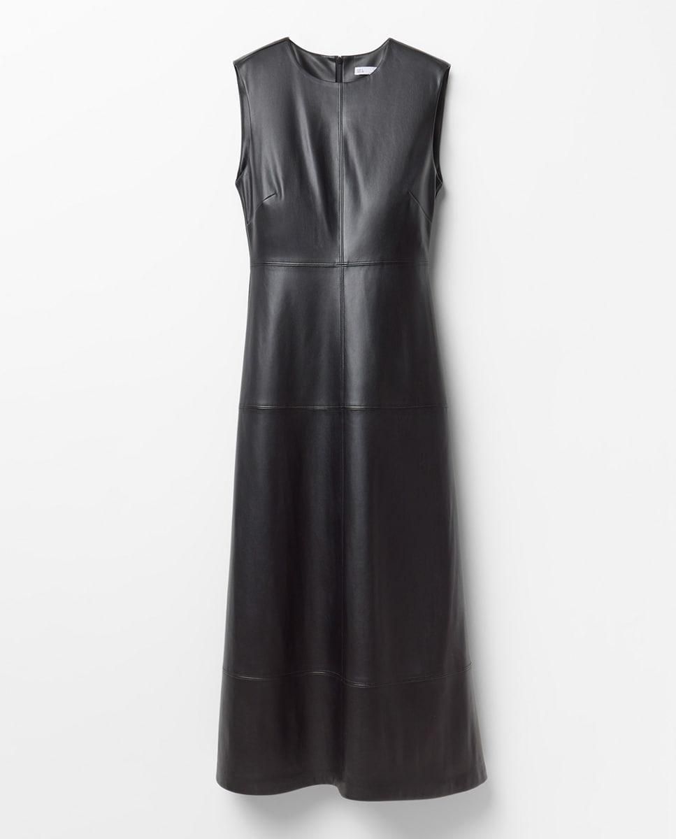 스페라 페이크레더 미디 원피스 민소매 58340005071 NEGRO - 상품 이미지