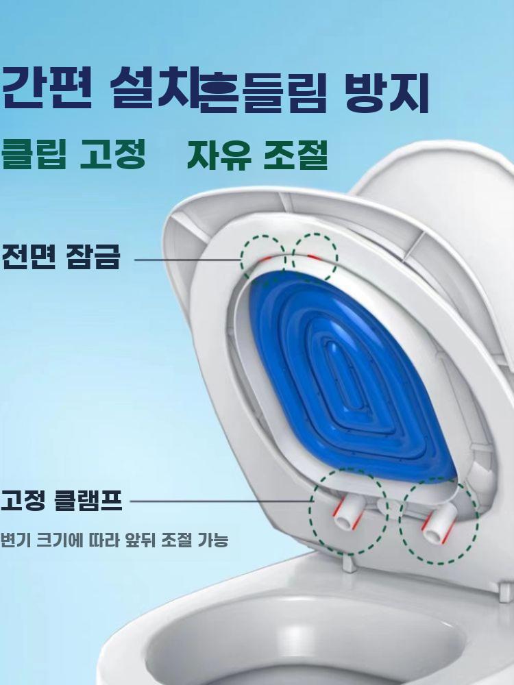 고양이 화장실 트레이너 변기유도 커버 강아지 변기 배변판 회색 - 지지대 1개 - 상세 이미지 5