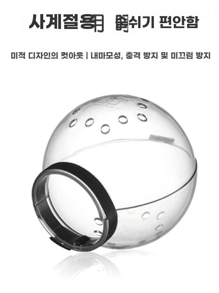 고양이 머리 커버 보호캡 발톱 손톱 미용 할큄 긁힘 방지 통기성 커버 M (3-4.5kg 6.6cm) - 상세 이미지 5