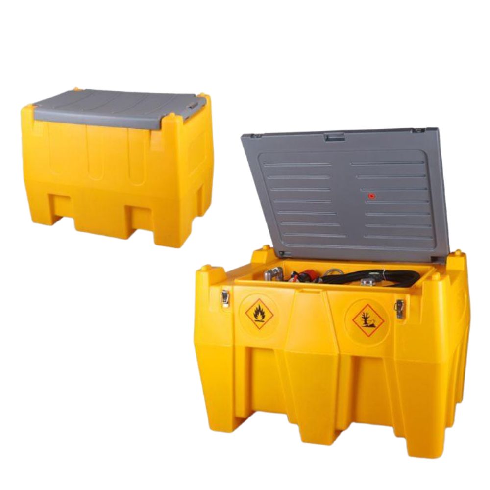 급유 탱크 오일 펌프 기름탱크 급유기 플라스틱 디스펜서 240L 0.155KW - 상품 이미지