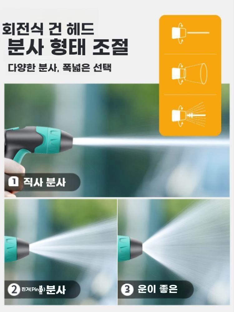 물호스 릴 수도관 호스 고압 자동차 세차 분사기 워터릴 급수 자동 10m 튜브 고압 물총 - 상세 이미지 5