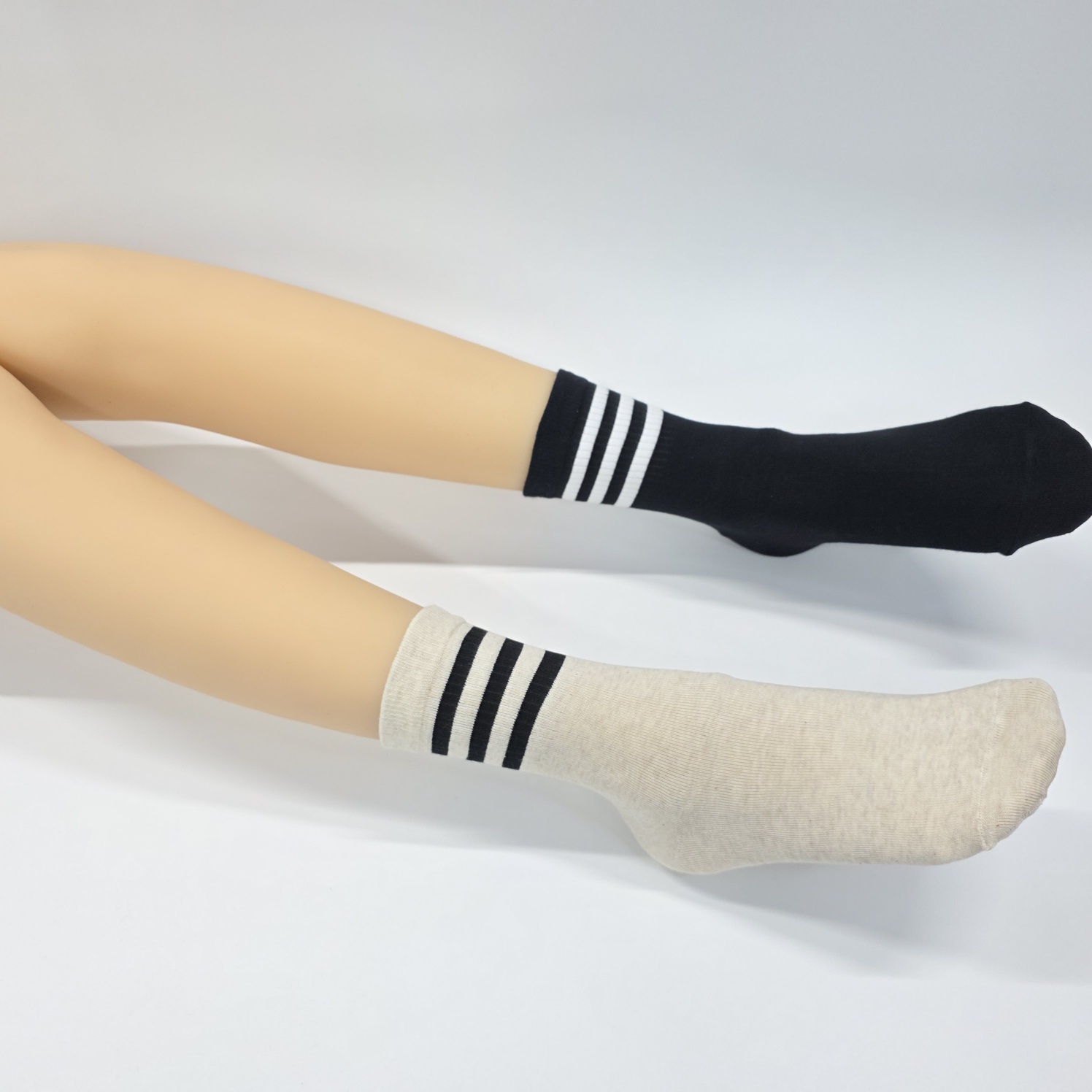 보이런던 여성 삼선포인트 중목양말 6켤레 - 상세 이미지 3