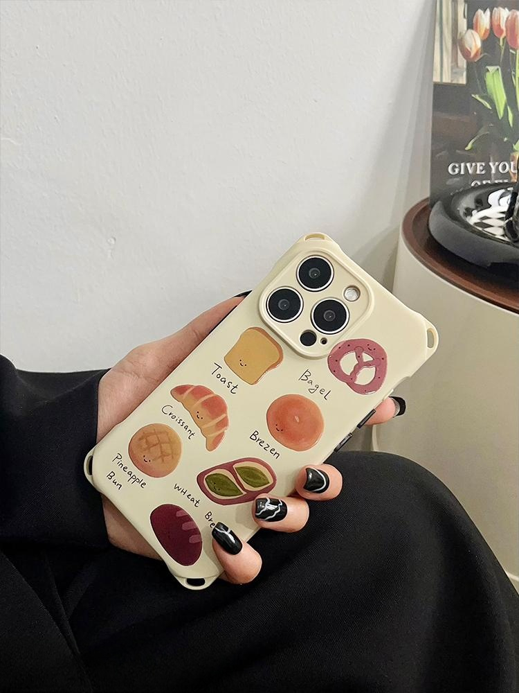 크로스바디 스트랩 빵 디자인 스마트폰 케이스 Mate70Pro 케이스 행잉스트랩없음 iPhone 17 - 상세 이미지 3