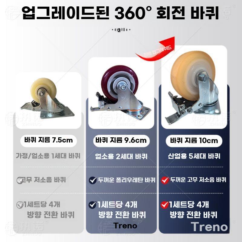 이동식 창고 선반 다층 랙 보관대 물류 정리대 스탠드 4단 블루 2.1m 100x40cm 320kg - 상세 이미지 3