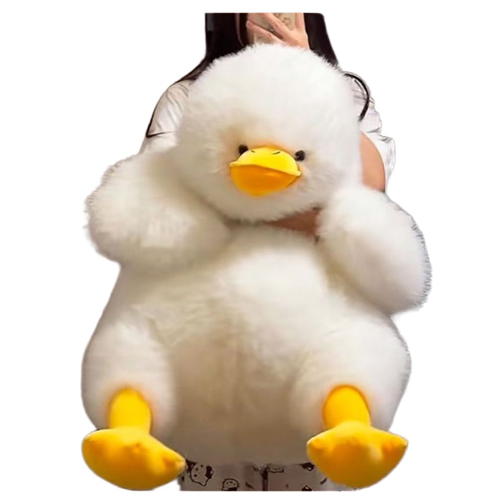 오리 애착 인형 대형 안고자는 동물 수면 쿠션 꿀잠 화이트 70cm - 상품 이미지