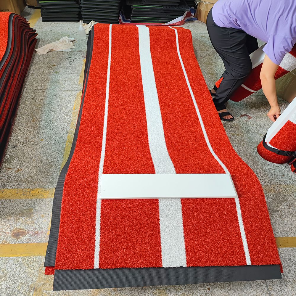 소프트볼 매트 투수 발판 야구 피칭 패드 마운드 타격 92x244cm 레드 - 상세 이미지 4