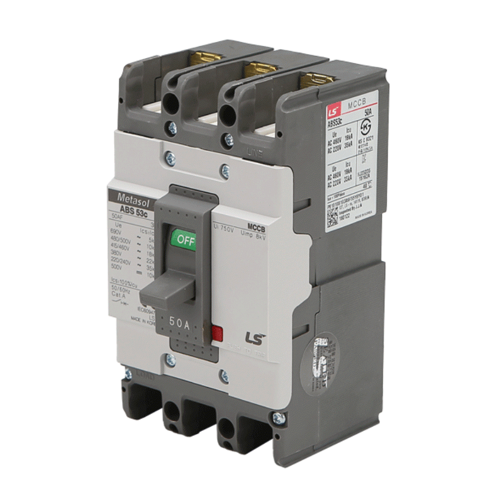 산업용 분전반 MCCB 배선차단기 ABS 53C 3P 50A 35kA LS일렉트릭 - 상세 이미지 2