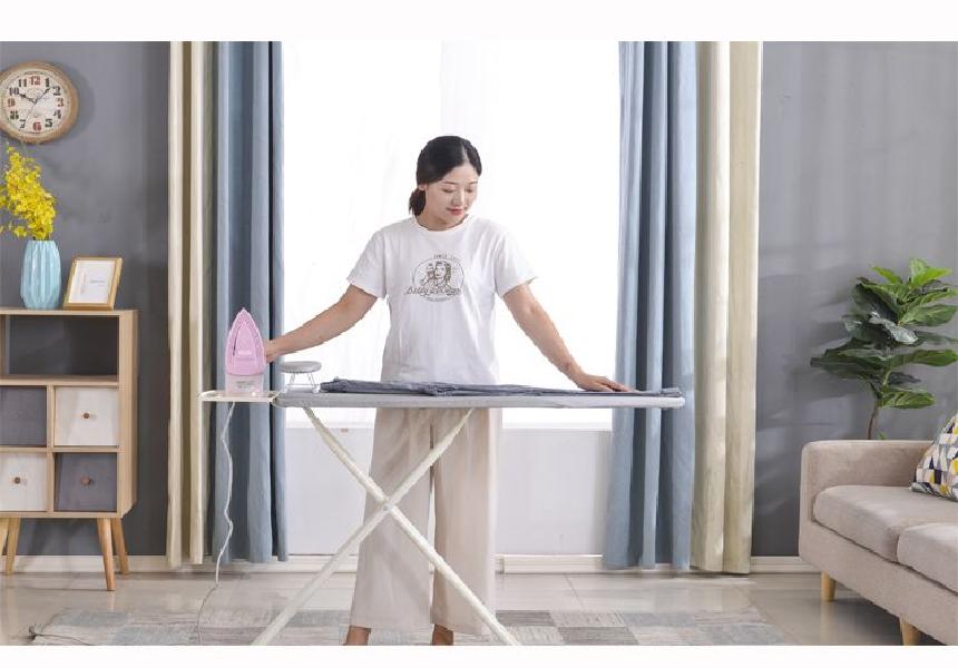 가정용 다리미판 다림질 스탠드 서서하는 다리미대 접이식 소형 실버 - 상세 이미지 4