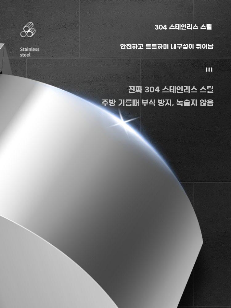 환풍구 커버 주방 후드 환기구 덕트 공기 배출구 닥트 304스틸 10인치(35x35cm) - 상세 이미지 3