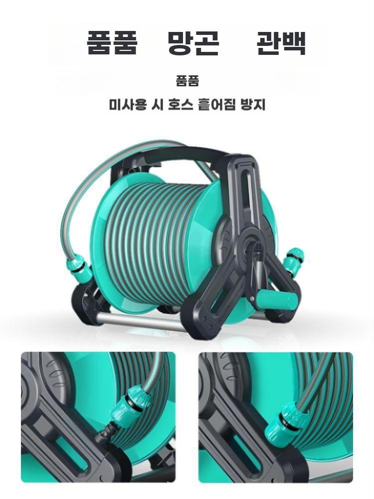 물호스 릴 수도관 호스 고압 자동차 세차 분사기 워터릴 급수 자동 10m 튜브 고압 물총 - 상세 이미지 3