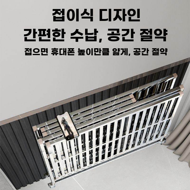 접이식 강아지 케이지 스테인리스 대형견 철장 폴딩 견사 95x63x82 폴딩 5종 - 상세 이미지 4