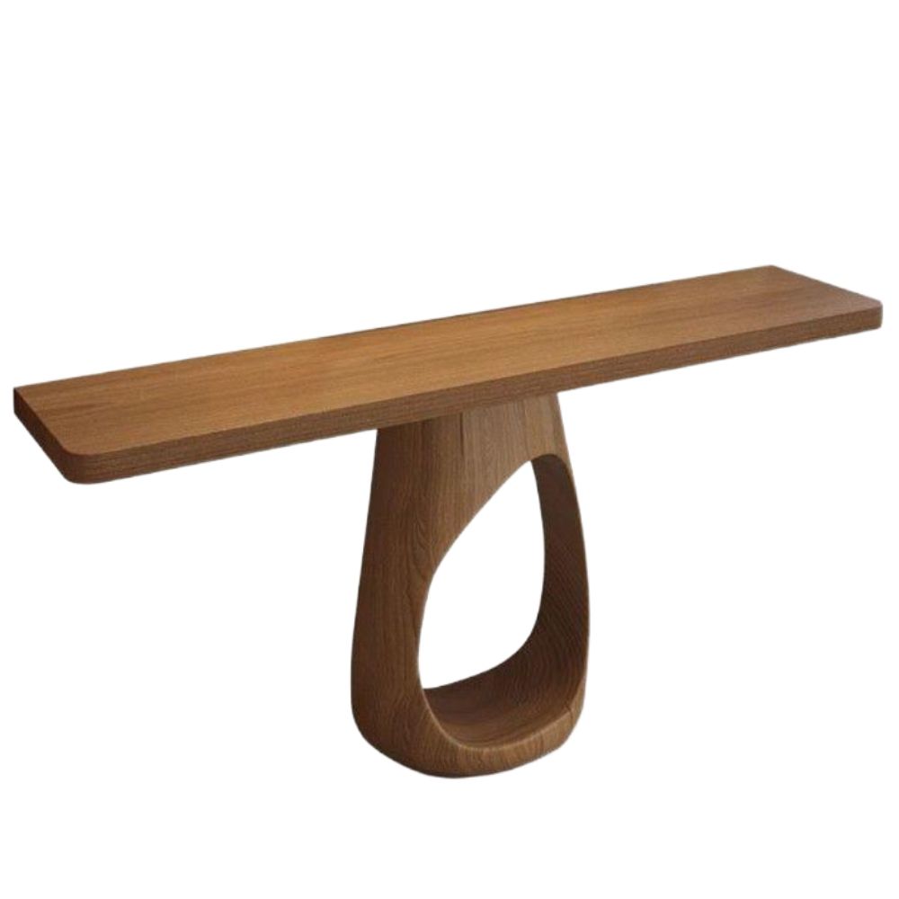 원목 현관 테이블 현관입구 콘솔 전통 디자인 복도 선반 현관 테이블 60x25x75cm - 상품 이미지