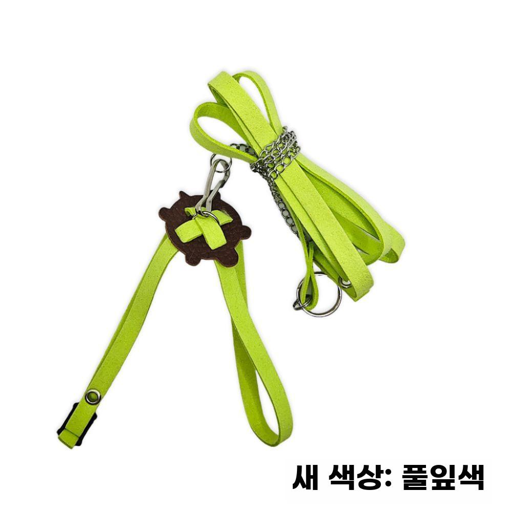 거북이 산책끈 애완거북이 가슴 하네스 조끼 리드줄 목줄 S (가슴 20cm) 노란색 - 상세 이미지 5