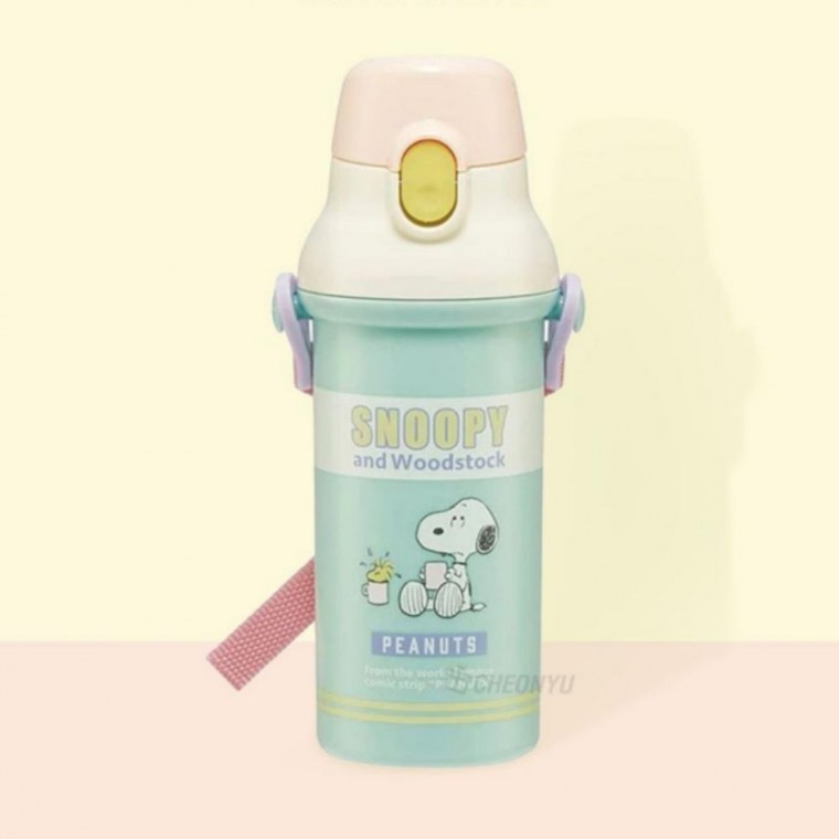 귀여운 480ml 원터치 스누피 팝컬러 물통 예쁜 - 상품 이미지