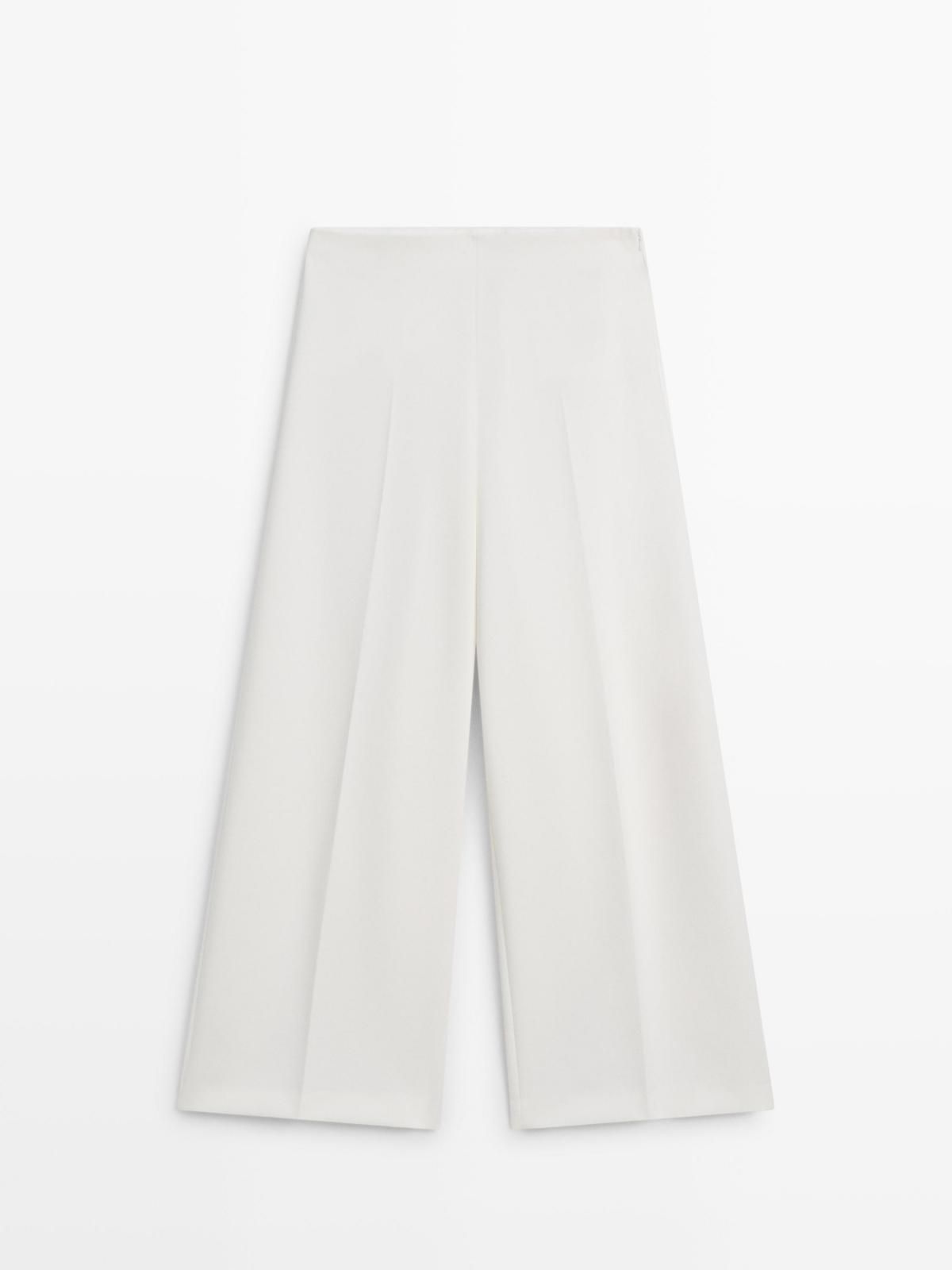 마시모두띠 와이드핏 볼륨 슬랙스 팬츠 5018/677 CREAM - 상품 이미지