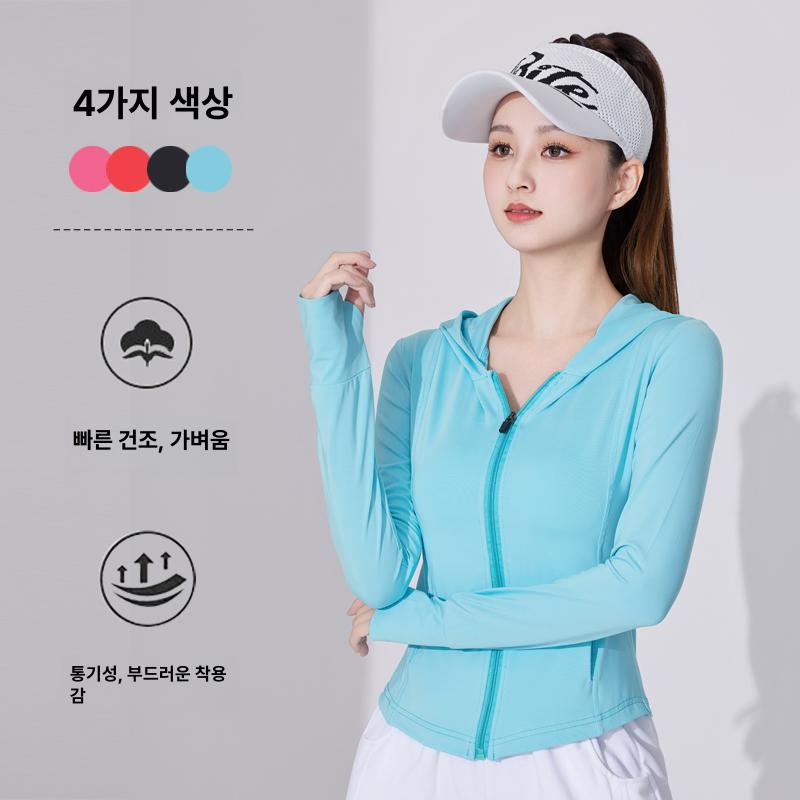 여성 트레이닝 맨투맨 봄 여름 운동복 긴팔 러닝 티셔츠 슬림핏 피트니스 - 상세 이미지 2