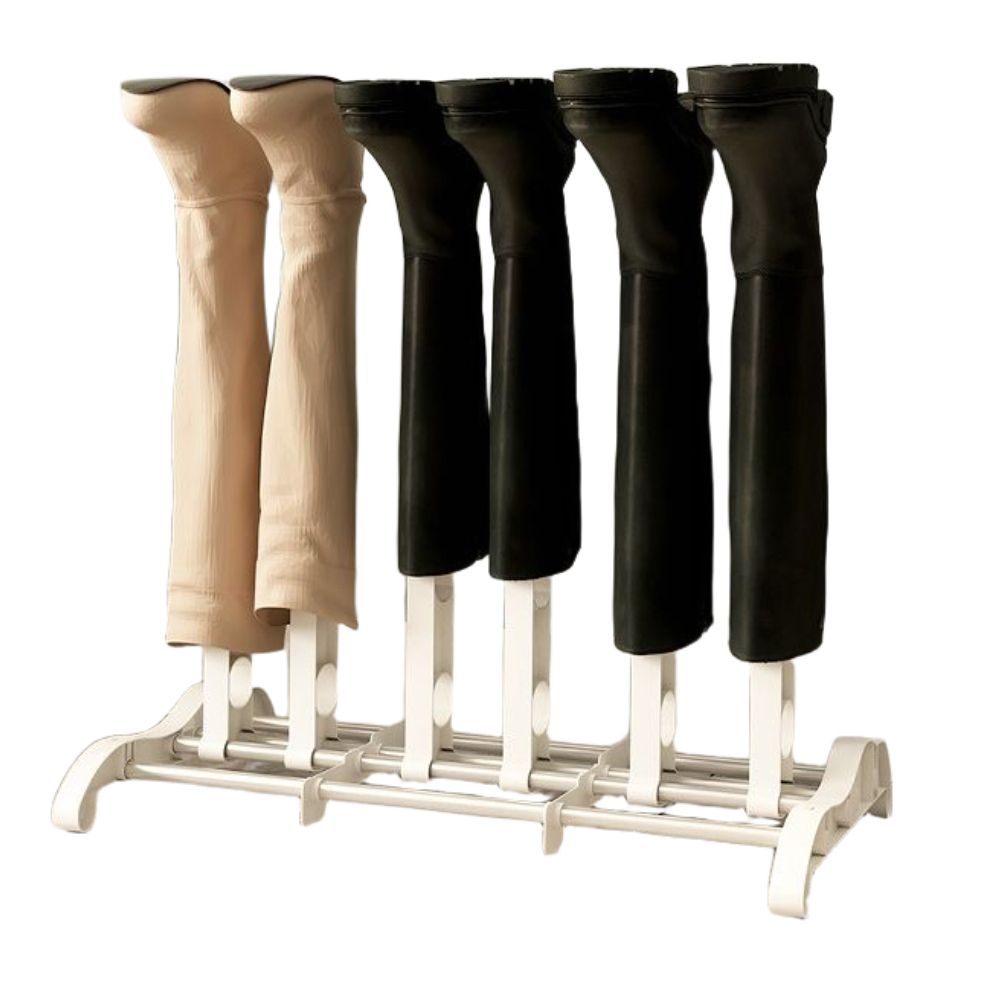 부츠 정리대 롱부츠 거치대 작업화 걸이랙 장화 건조대 블랙 43cm 2켤레 - 상품 이미지