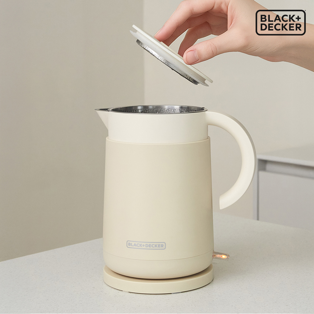 블랙앤데커 온무드 무선 전기포트 1.5L 티 커피 전기주전자 올스텐 BXEK2250-A