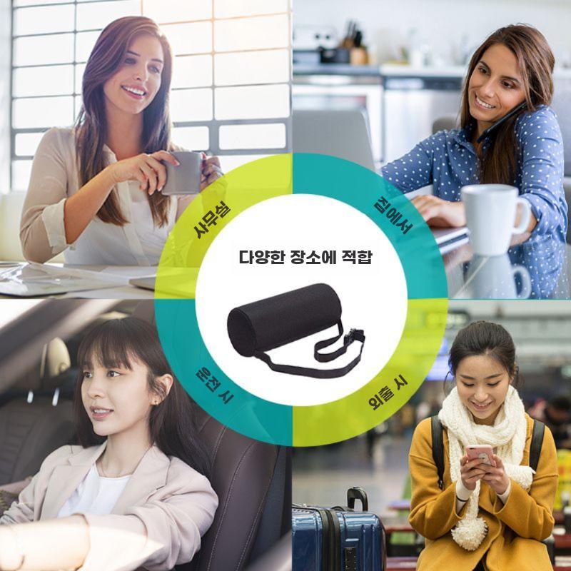 허리 받침 쿠션 등받이 등쿠션 의자 지지대 메모리폼 - 상세 이미지 3