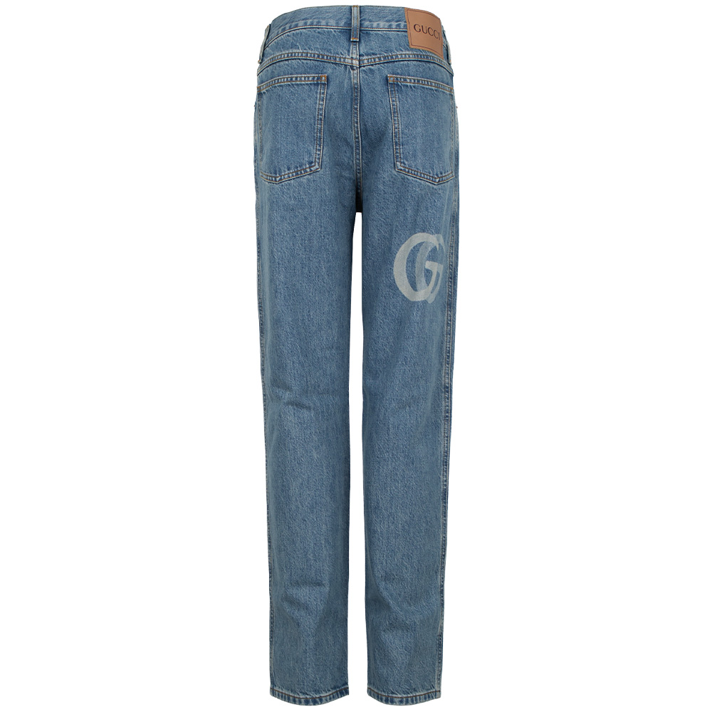 [아벨리] 구찌GG 로고 코튼 데님 팬츠 815642XDC6W4492 (2025 S/S) SIZE 32 - 상세 이미지 3