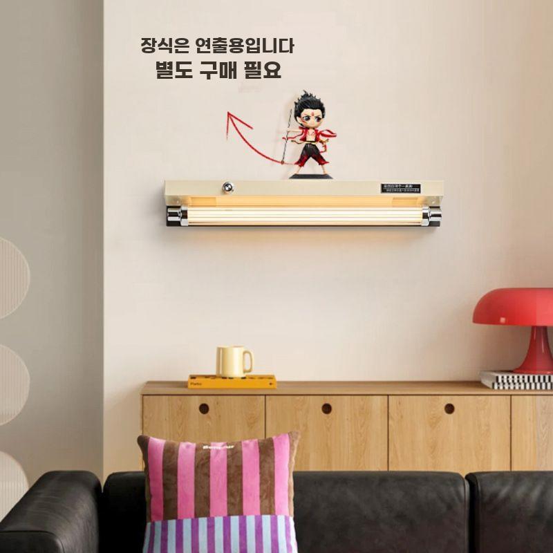 빈티지 벽램프 선반 램프 벽 조명 레트로 무드등 바 라이트 35CM 빨간색 배선 모델 - 상세 이미지 3