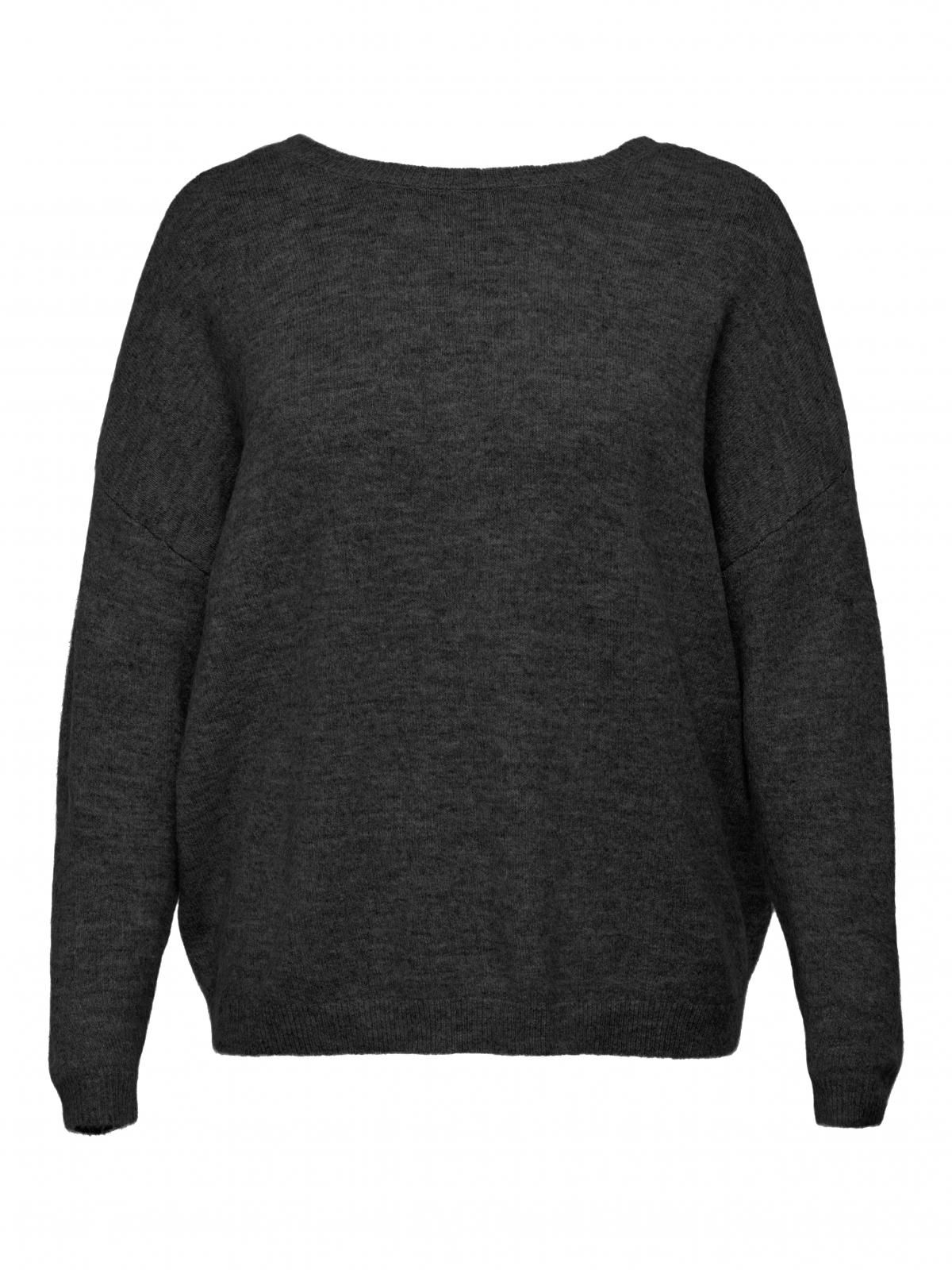 온리 리버서블 브이넥 니트 스웨터 15330671_2383_1133223 GREY / DARK GREY MELANGE - 상세 이미지 4