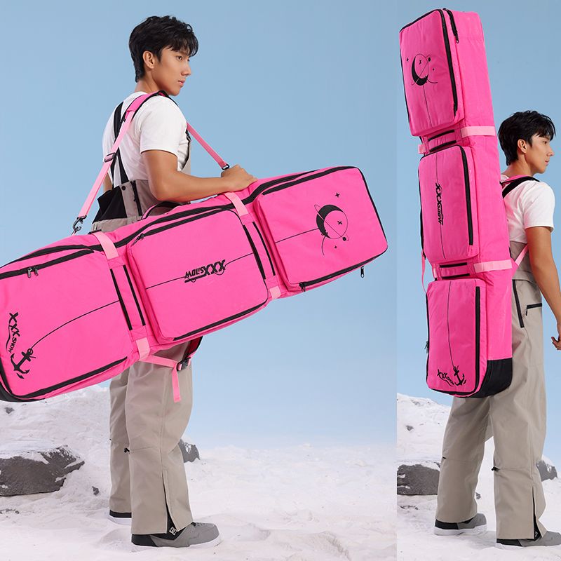 스노우보드 가방 스노보드 백팩 스키장 부츠 스키 장비 방수 빨간색 위장 (바퀴X) 150x36cm - 상세 이미지 4