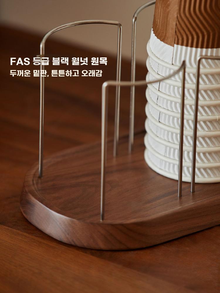 종이컵 보관함 일회용컵 원목 컵홀더 탕비실 컵 트레이 꽂이 1구 - 상세 이미지 4