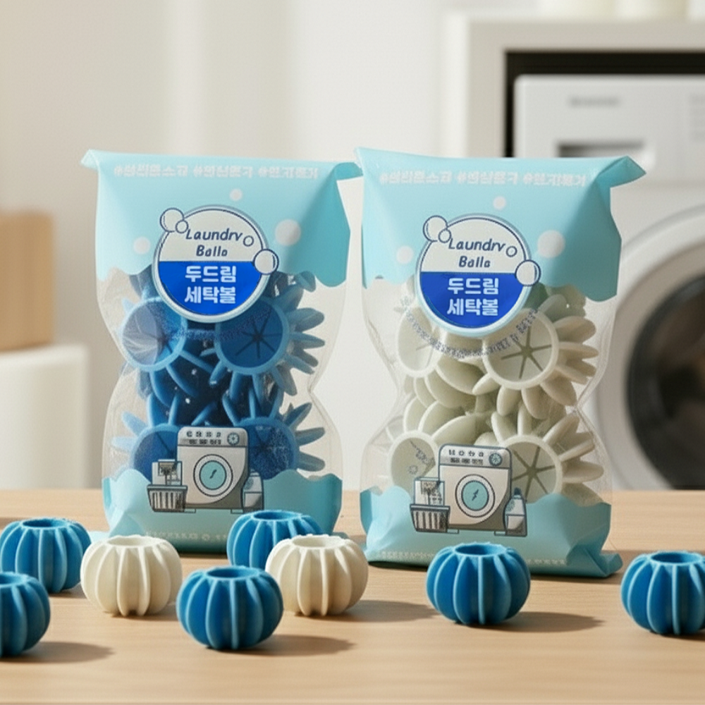 6p+6p 대형 실리콘 세탁볼 기본형 드럼 통돌이 세탁기 고양이 강아지 털 제거 엉킴방지 제품 이미지