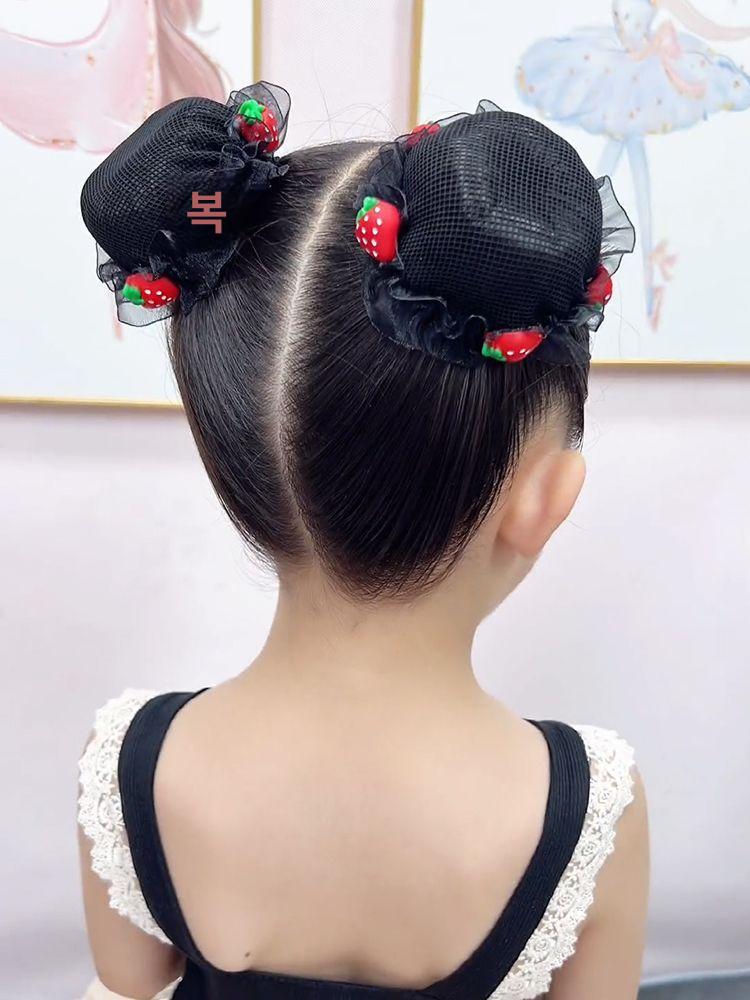 발레 머리망 나비 머리띠 조절 가능 아동용 심플 스타일 - 상세 이미지 5