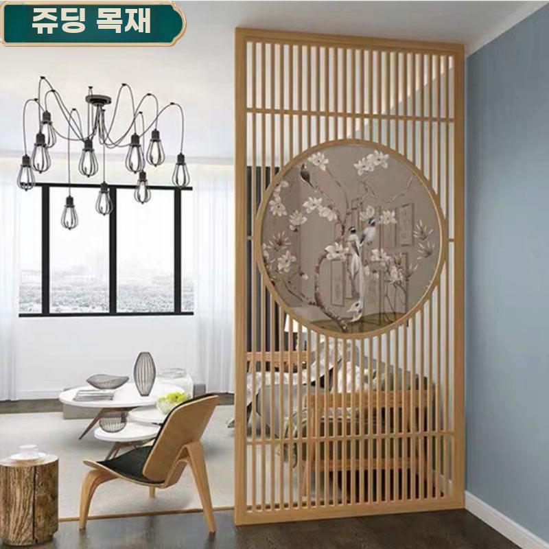 한옥문 창호지문 원목 창틀 프레임 한지문 전통 옛날 180x20cm - 상세 이미지 4