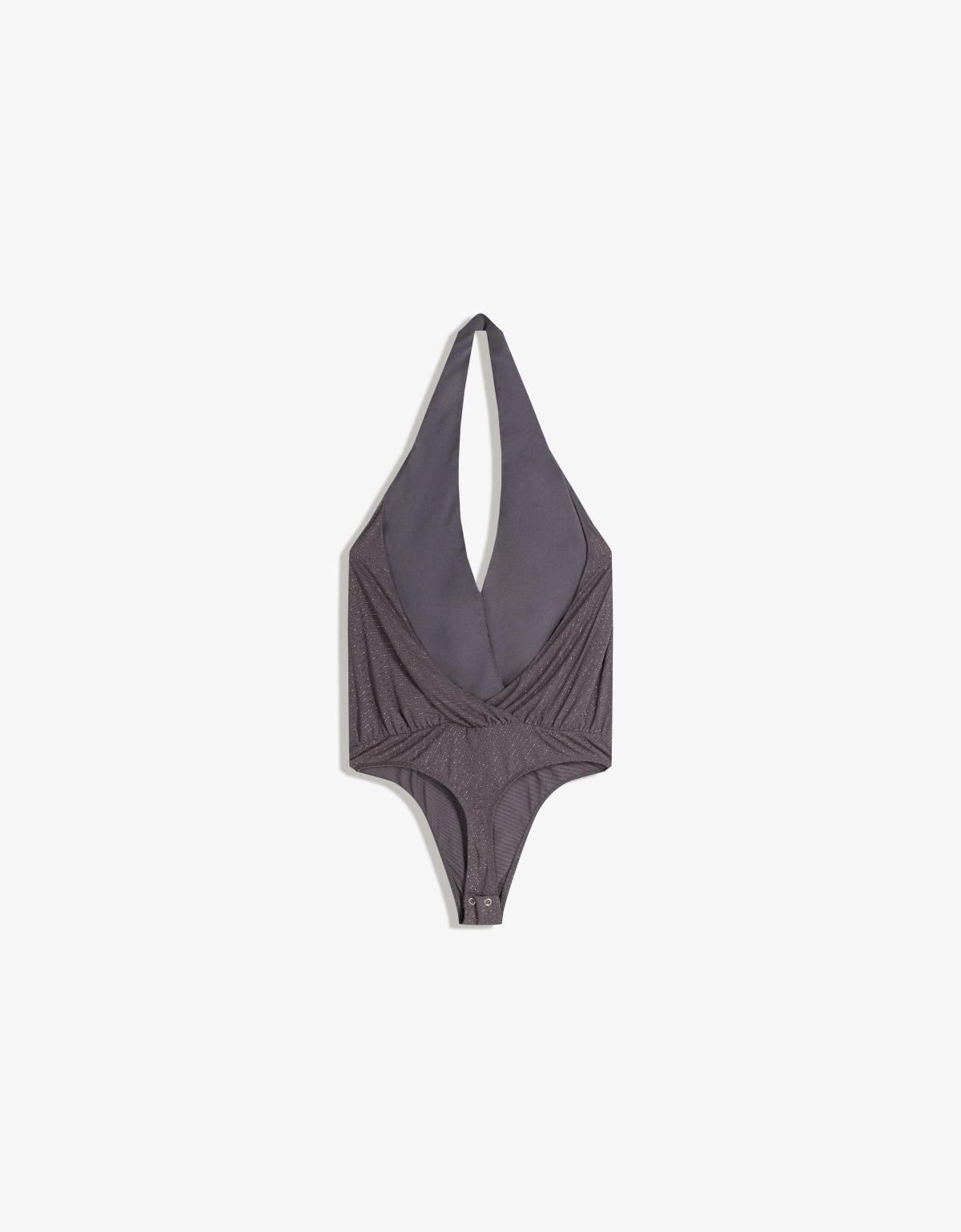 버쉬카 드레이프 홀터넥 바디수트 0920/173 DARK GREY - 상세 이미지 2