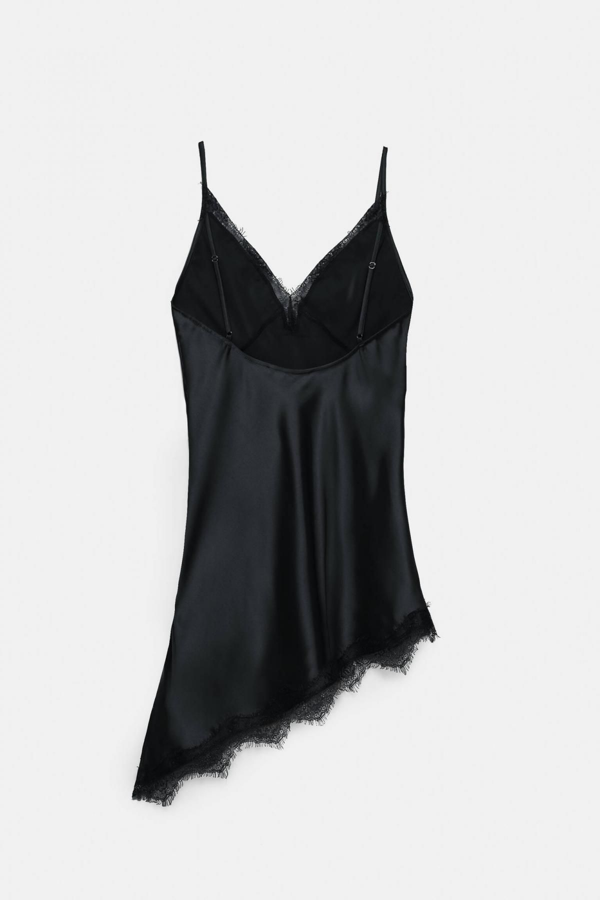 풀앤베어 레이스 비대칭 캐미솔 탑 3460/323 BLACK - 상세 이미지 3