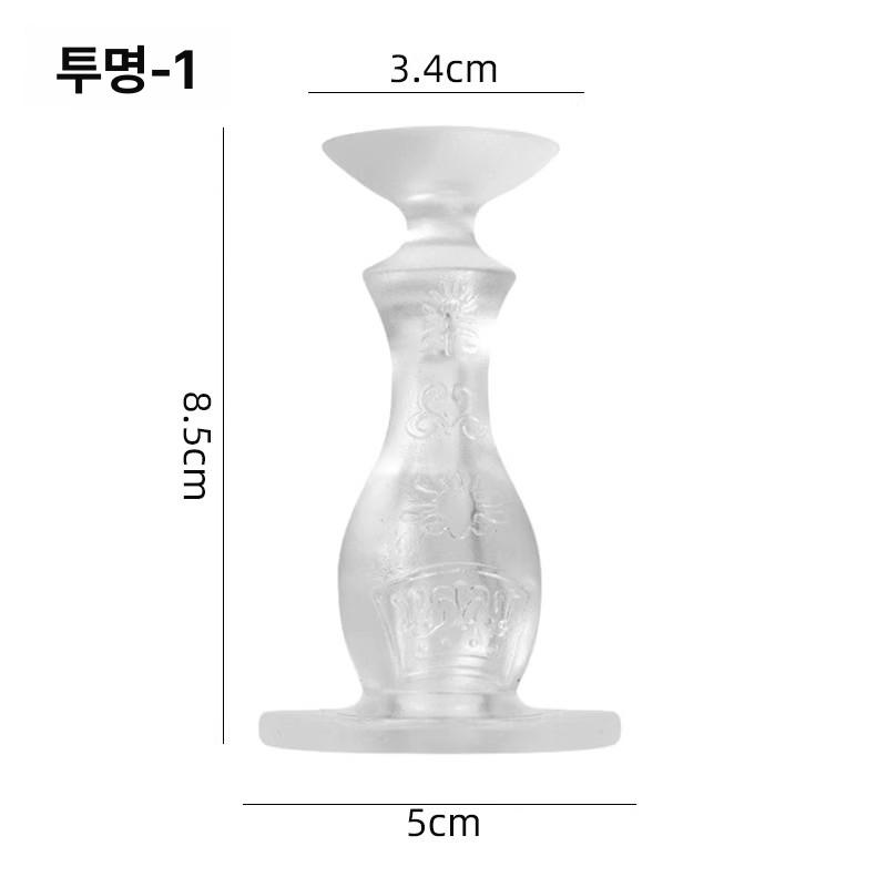 문고정기 무타공 실리콘 문지지대 방음 도어클로저 문방지 플라스틱 문고정 투명 1개 - 메인 이미지
