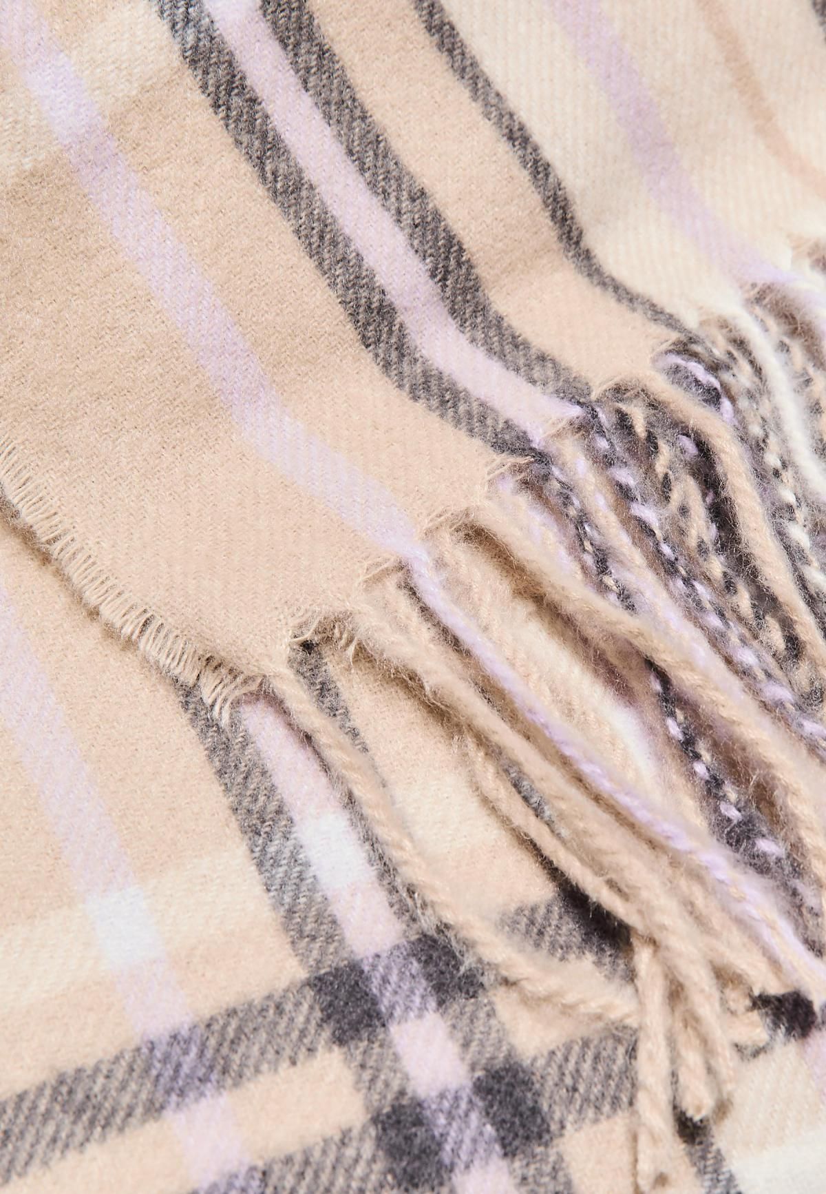스트라디바리우스 클래식 체크 패턴 머플러 스카프 3571/903 MAUVE - 상세 이미지 4