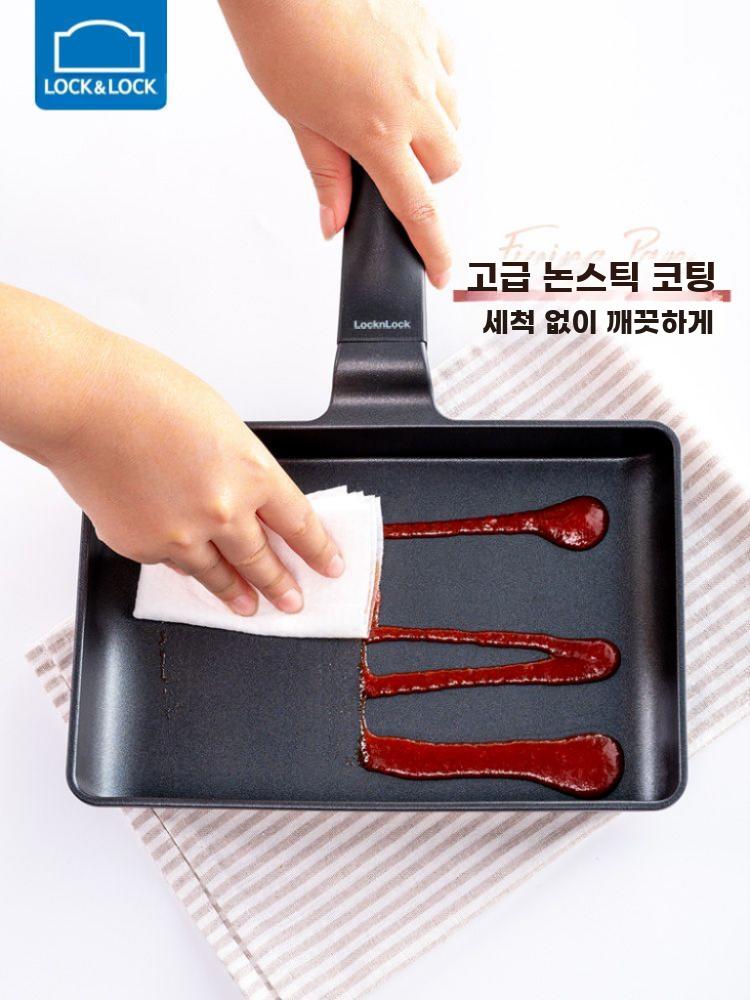 사각 후라이팬 직사각 프라이팬 사각팬 계란말이 토스트 기본 - 상세 이미지 3