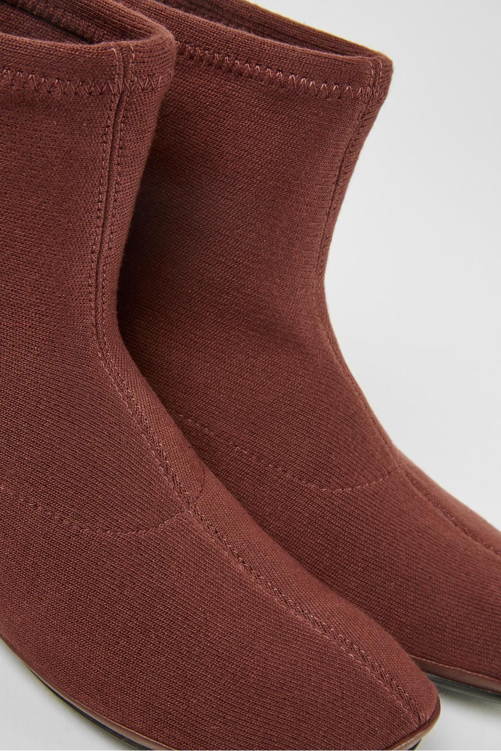 캠퍼 버건디 테크니컬 텐셀 앵클부츠 여성 K400573-003 BURGUNDY - 상세 이미지 2