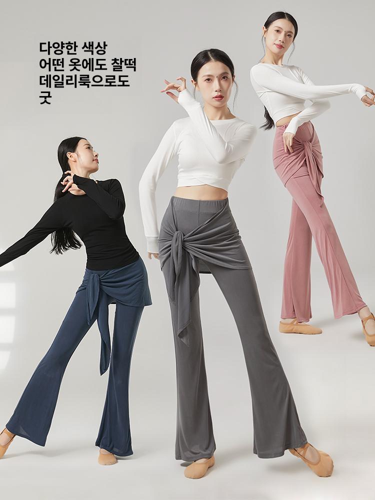 여성 현대무용 연습복 고전무용 바지 요가 팬츠 성인 무용복 - 상세 이미지 5