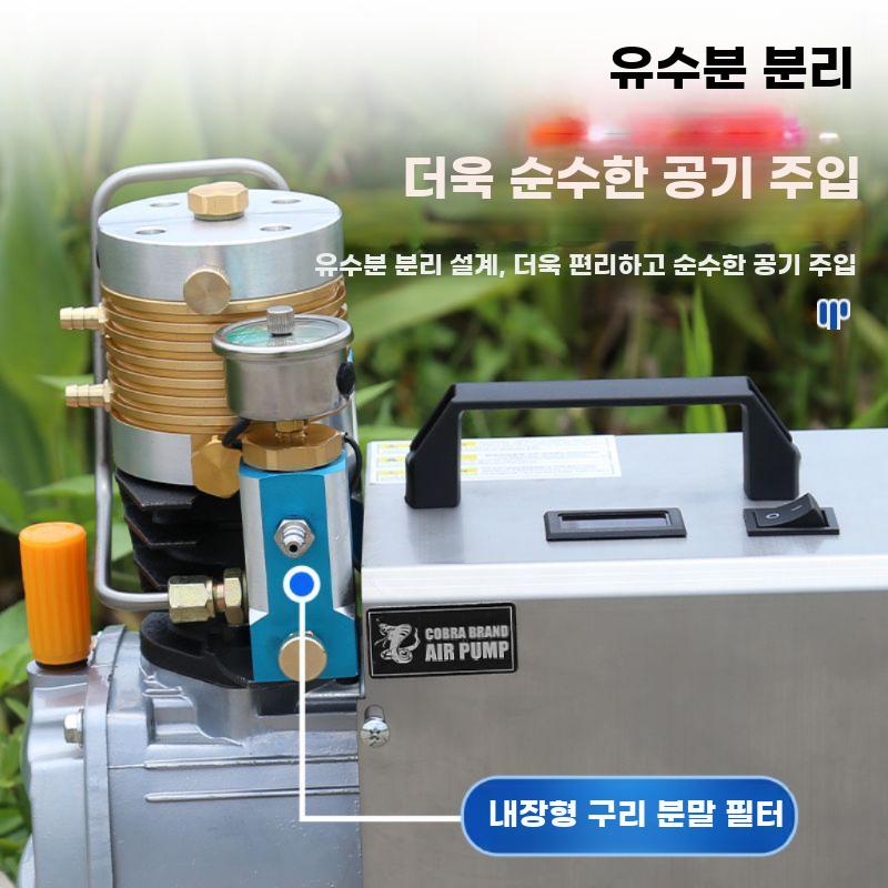 산소통 충전기 고압 충전 펌프 공기통 에어 주입기 Elite Edition-외부 여과-수동 - 상세 이미지 4