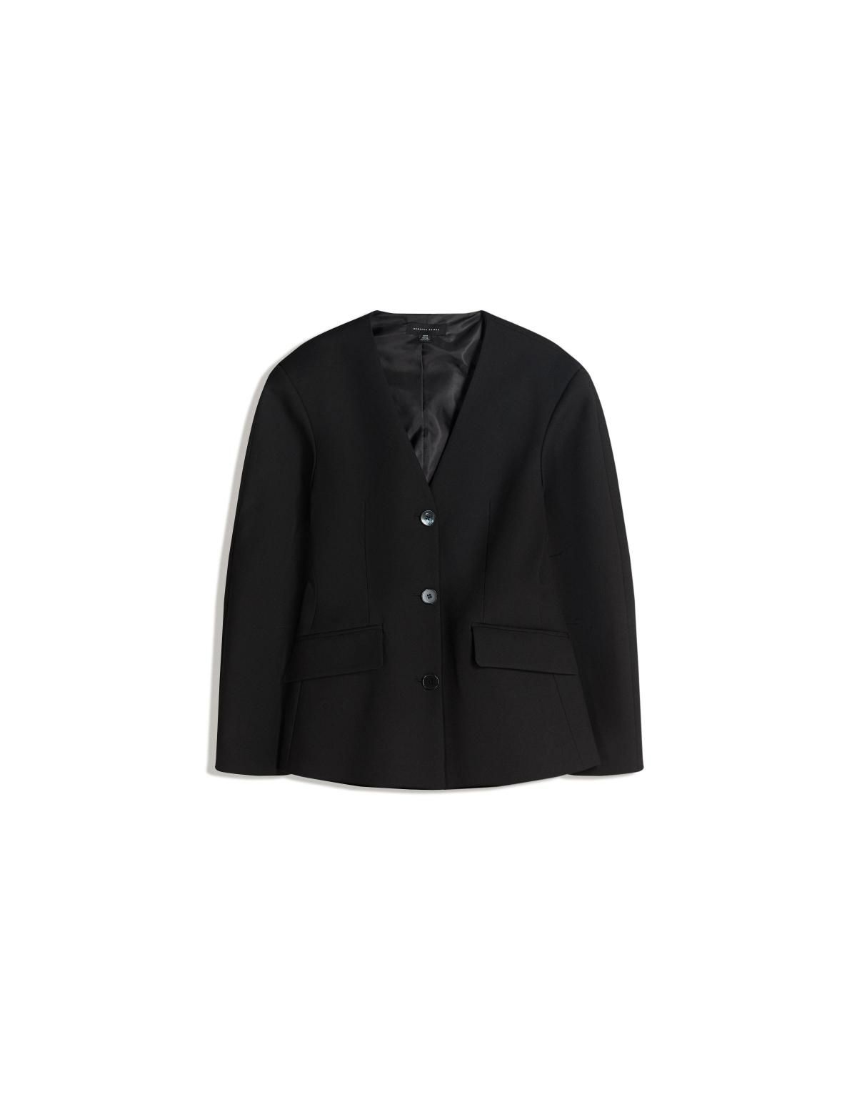 버쉬카 슬림핏 클래식 블랙 블레이저 6543/710 BLACK - 메인 이미지