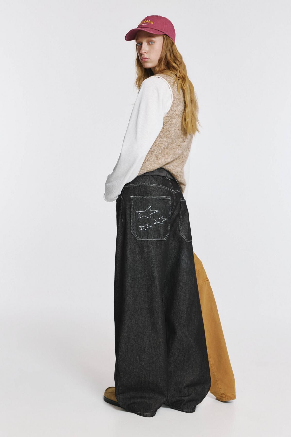 풀앤베어 와이드핏 데님 배럴 진 별자수 3660/317 ANTHRACITE GREY - 상세 이미지 4