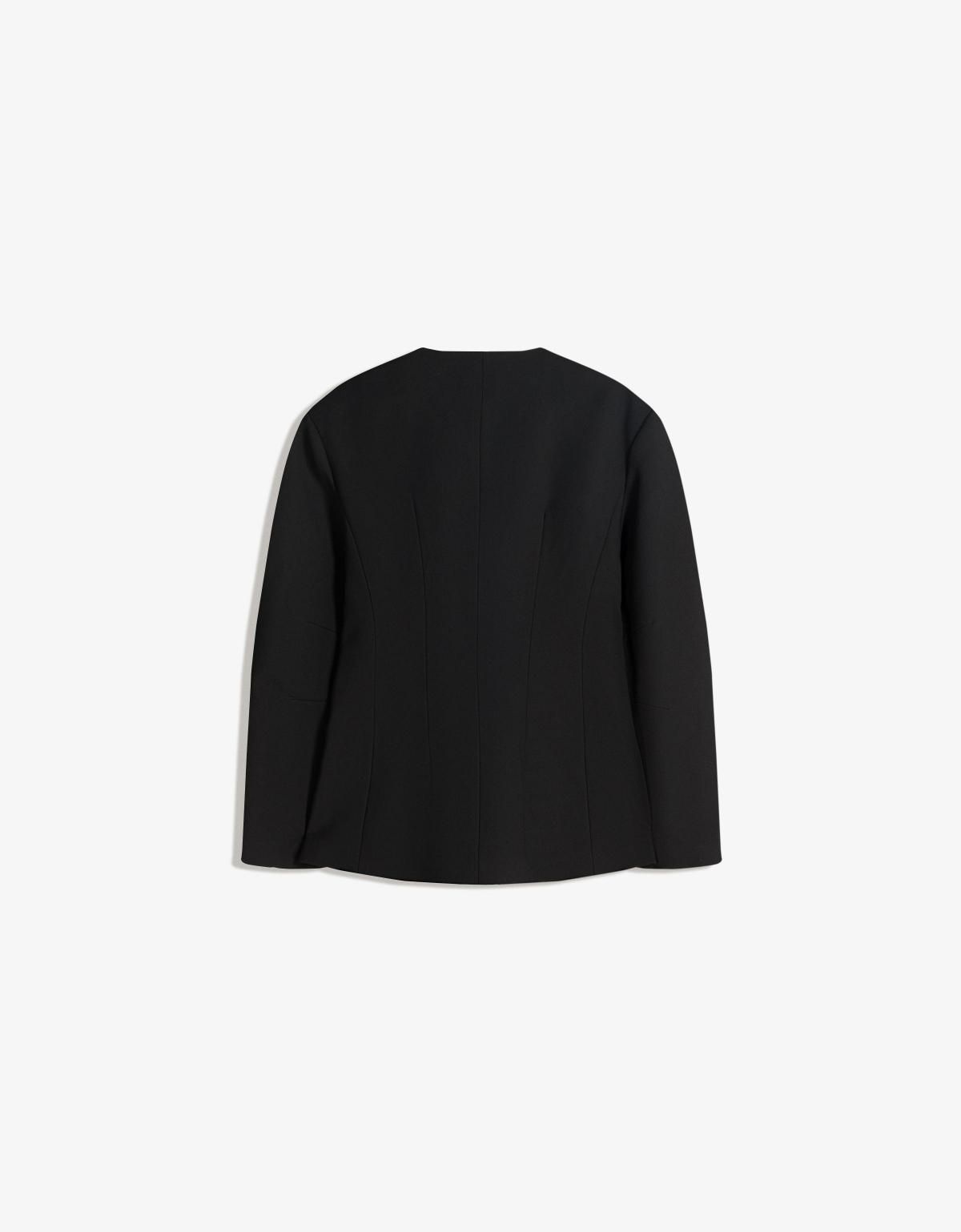 버쉬카 슬림핏 클래식 블랙 블레이저 6543/710 BLACK - 상세 이미지 2