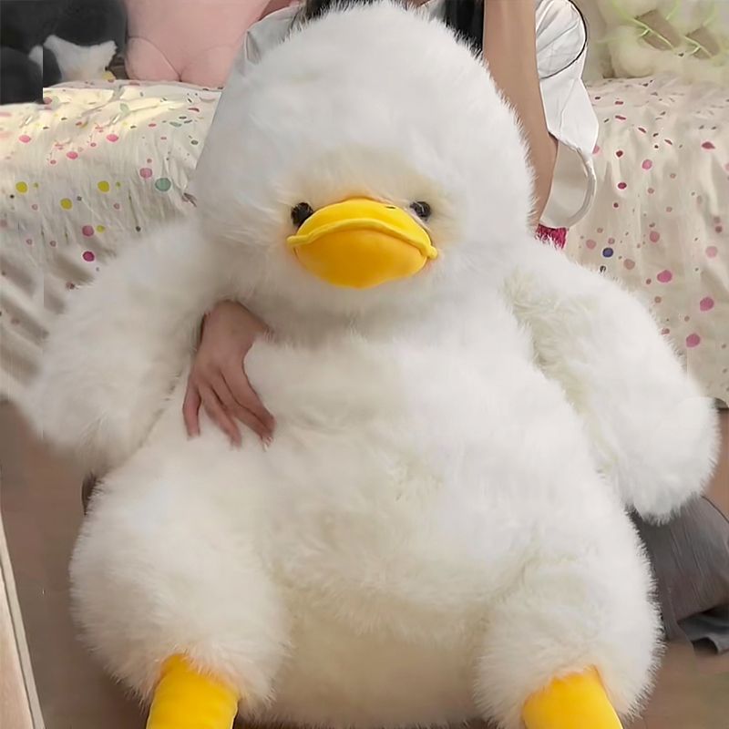 오리 애착 인형 대형 안고자는 동물 수면 쿠션 꿀잠 화이트 70cm - 상세 이미지 2