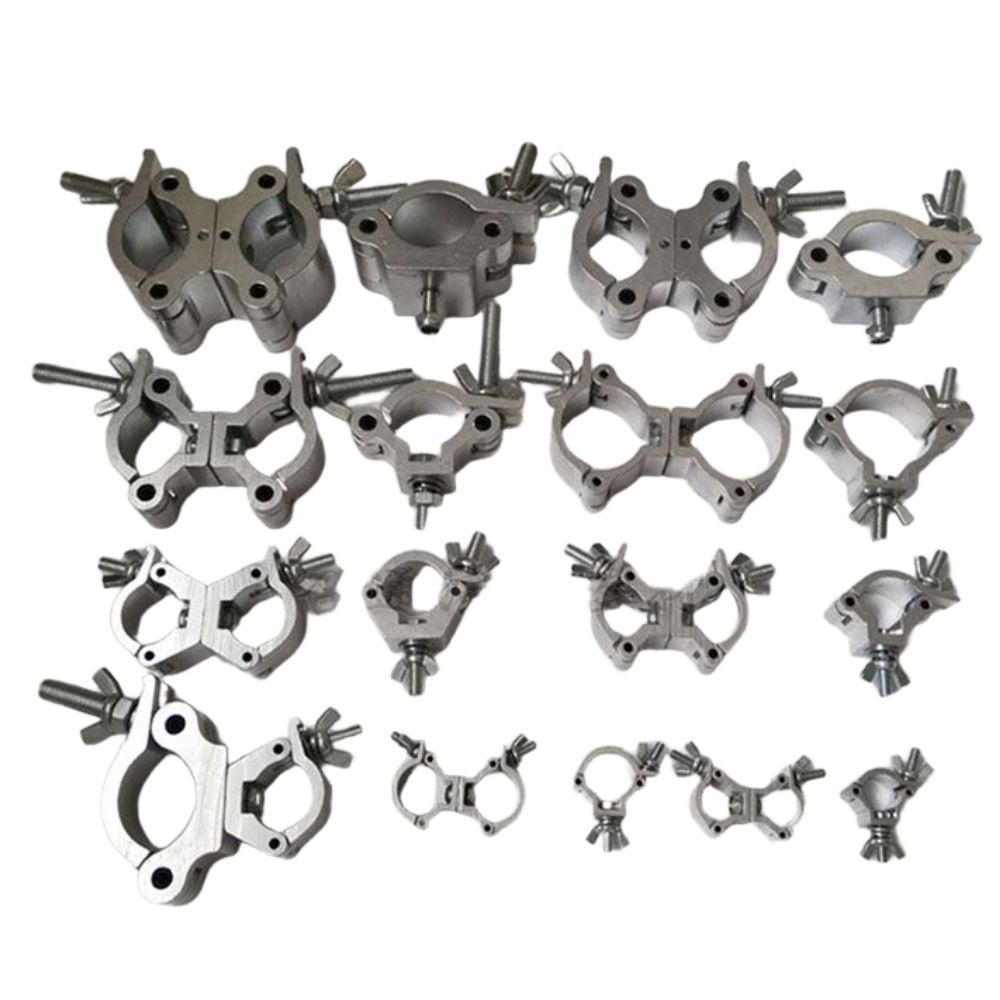 알루미늄 패스너 파이프 클램프 고정 버클 튜브 연결 19-21mm 싱글 버클 20mm - 상품 이미지
