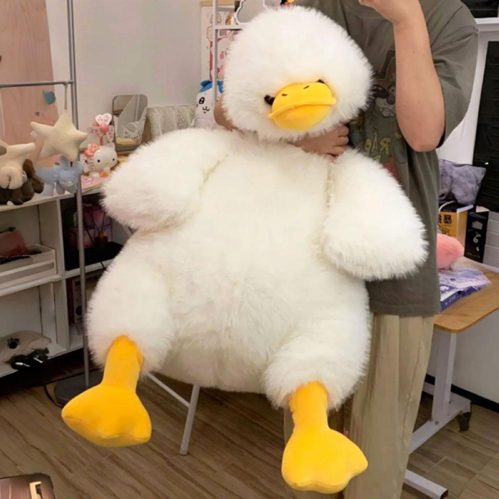 오리 애착 인형 대형 안고자는 동물 수면 쿠션 꿀잠 화이트 70cm - 상세 이미지 3