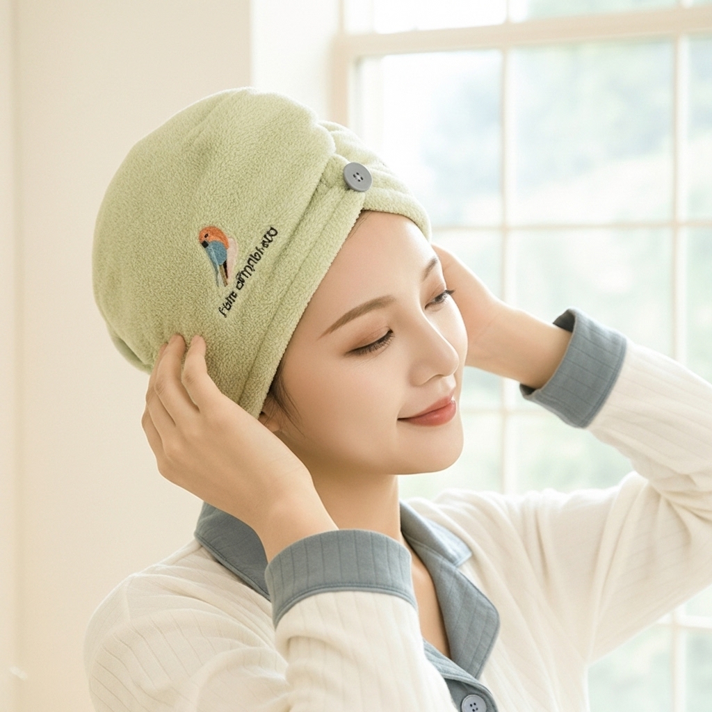 머리말리는수건 드라이타올 극세사 샤워터번 - 상세 이미지 2