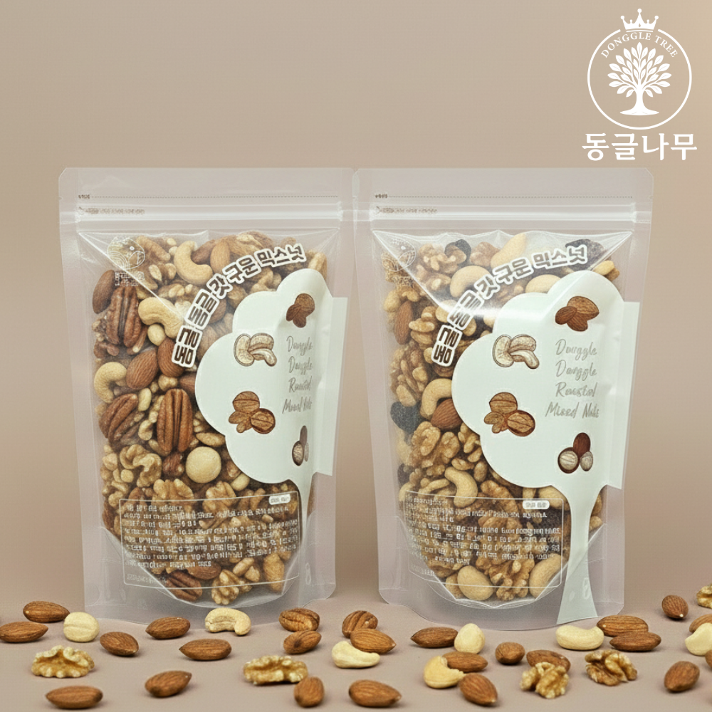 동글나무 갓 구운 견과류 믹스넛 프리미엄 하루견과 임산부 믹스너트 500g