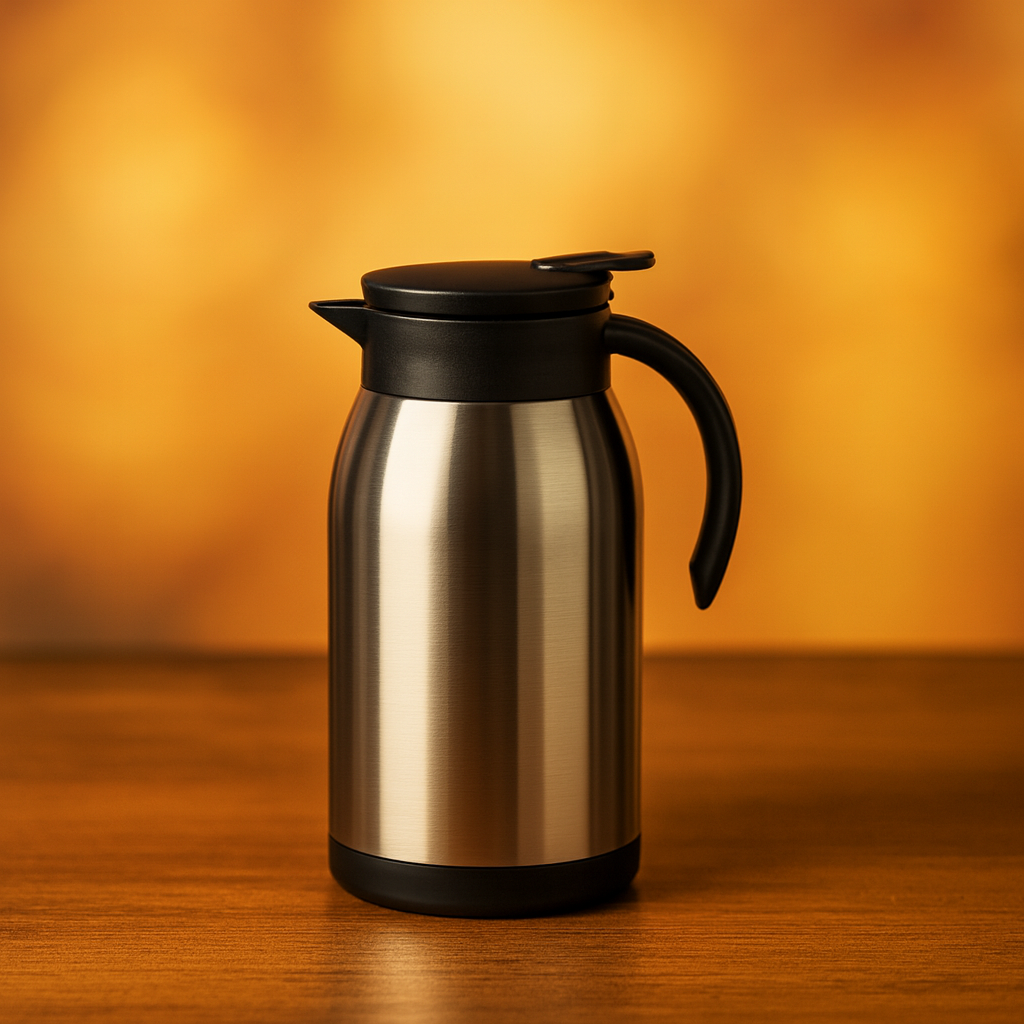 이중 보온보냉 진공 테이블팟 스틸써모 주전자 900ml - 상품 이미지